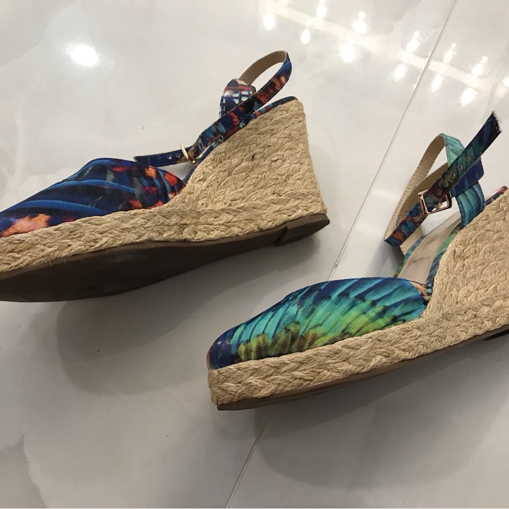 MARINA Women's Vibrant Blue and Green Espadrilles